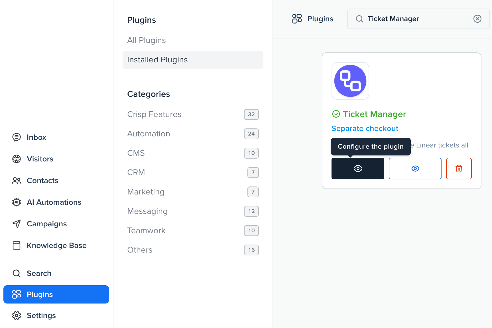 Settings Page with Default Values Section